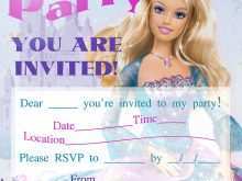 79 Customize Our Free Birthday Invitation Barbie Template Photo for Birthday Invitation Barbie Template
