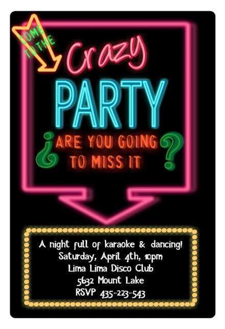 79 Customize Our Free Disco Party Invitation Template Download with Disco Party Invitation Template