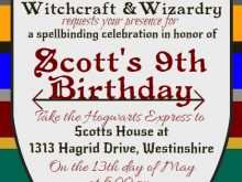 79 Customize Our Free Harry Potter Birthday Invitation Template in Photoshop by Harry Potter Birthday Invitation Template