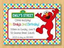 79 Format Elmo Birthday Invitation Template in Word with Elmo Birthday Invitation Template
