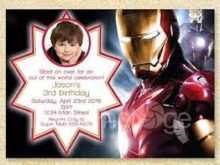 79 Format Iron Man Birthday Invitation Template For Free with Iron Man Birthday Invitation Template