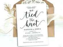79 Free Elopement Party Invitation Template For Free with Elopement Party Invitation Template