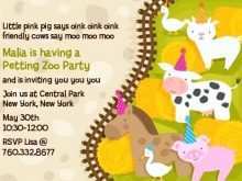 79 How To Create Zoo Birthday Invitation Template Photo with Zoo Birthday Invitation Template