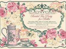 79 Online Vintage Tea Party Invitation Template For Free with Vintage Tea Party Invitation Template