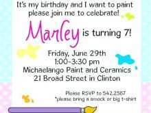 79 Printable Paint Party Invitation Template Free PSD File by Paint Party Invitation Template Free