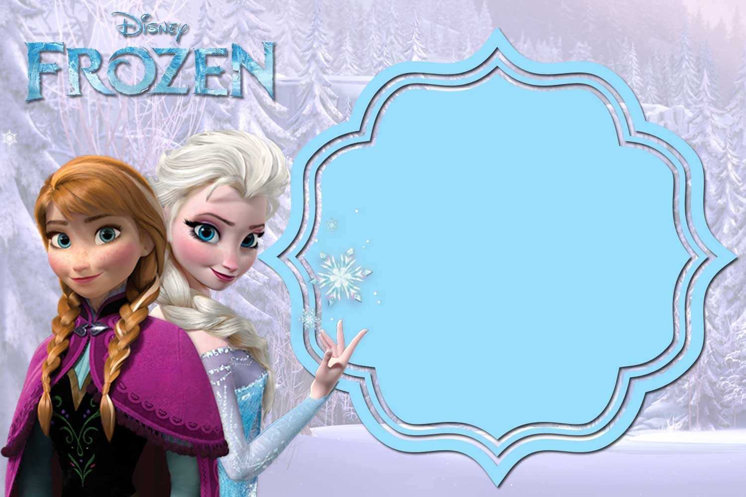 Frozen Party Invitation Template Free Word