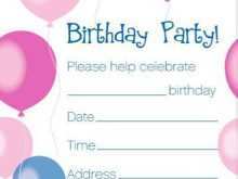 79 Standard Birthday Invitation Template Balloons for Ms Word with Birthday Invitation Template Balloons