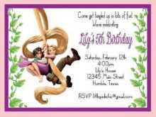 79 Standard Rapunzel Birthday Invitation Template For Free by Rapunzel Birthday Invitation Template