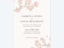 80 Blank Cherry Blossom Wedding Invitation Template for Ms Word by Cherry Blossom Wedding Invitation Template