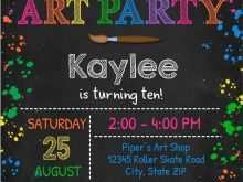 80 Customize Paint Party Invitation Template Free Maker with Paint Party Invitation Template Free