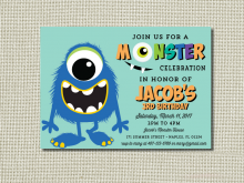 80 How To Create Monster Birthday Invitation Template for Ms Word by Monster Birthday Invitation Template