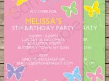 80 Report Birthday Invitation Template Butterfly Party With Stunning Design by Birthday Invitation Template Butterfly Party