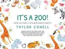 80 Standard Zoo Birthday Invitation Template in Word for Zoo Birthday Invitation Template