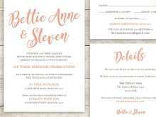 A5 Wedding Invitation Template