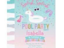 81 Best Unicorn Pool Party Invitation Template Now by Unicorn Pool Party Invitation Template