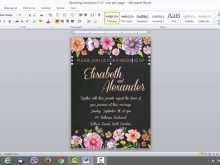 81 Blank Wedding Invitation Template Microsoft With Stunning Design for Wedding Invitation Template Microsoft