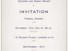 formal invitation