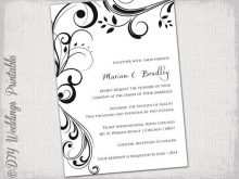 81 Creative Wedding Invitation Template Black And White Templates for Wedding Invitation Template Black And White