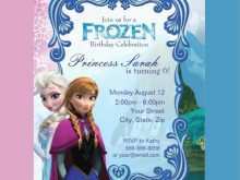 81 Customize Birthday Invitation Template Frozen With Stunning Design for Birthday Invitation Template Frozen