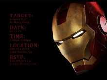 81 Customize Iron Man Birthday Invitation Template Download for Iron Man Birthday Invitation Template