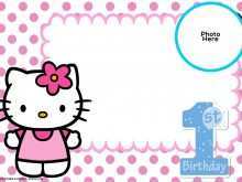 81 Customize Our Free Hello Kitty Birthday Invitation Card Template Free Maker for Hello Kitty Birthday Invitation Card Template Free