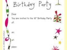 81 Customize Our Free One Page Birthday Invitation Template Formating with One Page Birthday Invitation Template