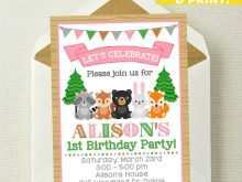 81 Customize Our Free Woodland Birthday Invitation Template Layouts with Woodland Birthday Invitation Template