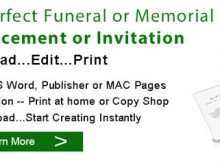 81 Format Elegant Memorial Invitation Template Formating for Elegant Memorial Invitation Template