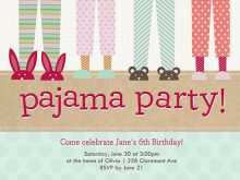81 Free Pajama Party Invitation Template in Word for Pajama Party Invitation Template