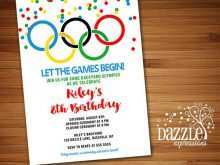 81 Online Olympic Party Invitation Template for Ms Word for Olympic Party Invitation Template