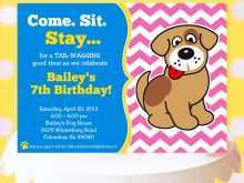 81 Report Dog Party Invitation Template Formating for Dog Party Invitation Template
