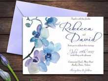 81 Report Orchid Wedding Invitation Template Now for Orchid Wedding Invitation Template