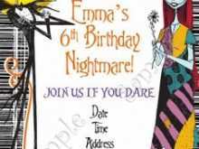81 Standard Nightmare Before Christmas Birthday Invitation Template Now by Nightmare Before Christmas Birthday Invitation Template