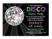 81 The Best Disco Party Invitation Template Templates for Disco Party Invitation Template