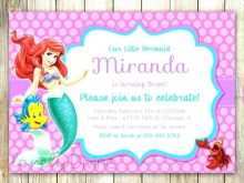 81 Visiting Little Mermaid Birthday Invitation Template Free in Photoshop by Little Mermaid Birthday Invitation Template Free