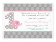 82 Adding Birthday Invitation Elephant Template for Ms Word for Birthday Invitation Elephant Template