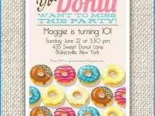 82 Best Donut Party Invitation Template Free Formating by Donut Party Invitation Template Free