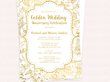 82 Best Wedding Invitation Template Gold Maker with Wedding Invitation Template Gold