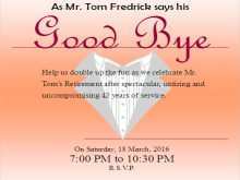 Farewell Party Invitation Template Free
