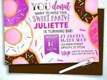 82 Format Donut Party Invitation Template Free Layouts with Donut Party Invitation Template Free