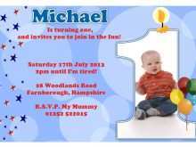 82 How To Create Example Of Invitation Card For 1St Birthday PSD File by Example Of Invitation Card For 1St Birthday
