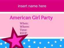82 Online American Girl Party Invitation Template Free for Ms Word for American Girl Party Invitation Template Free
