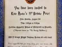 82 Online Free Harry Potter Birthday Invitation Template in Photoshop with Free Harry Potter Birthday Invitation Template