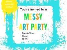82 The Best Art Party Invitation Template Free For Free with Art Party Invitation Template Free
