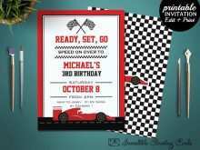 82 The Best Go Kart Birthday Invitation Template Formating by Go Kart Birthday Invitation Template