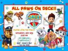 82 Visiting Free Paw Patrol Birthday Invitation Template With Stunning Design for Free Paw Patrol Birthday Invitation Template