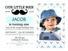 82 Visiting Little Man Birthday Invitation Template in Photoshop with Little Man Birthday Invitation Template