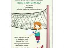 83 Adding Volleyball Party Invitation Template Photo for Volleyball Party Invitation Template