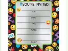 83 Create Birthday Invitation Template Emoji PSD File for Birthday Invitation Template Emoji