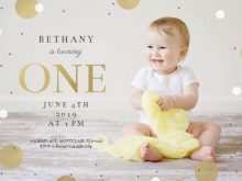83 Customize Our Free 1St Year Birthday Invitation Card Template With Stunning Design for 1St Year Birthday Invitation Card Template